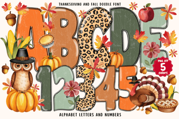 Capturing Autumn's Charm with Thanksgiving and Fall Doodle