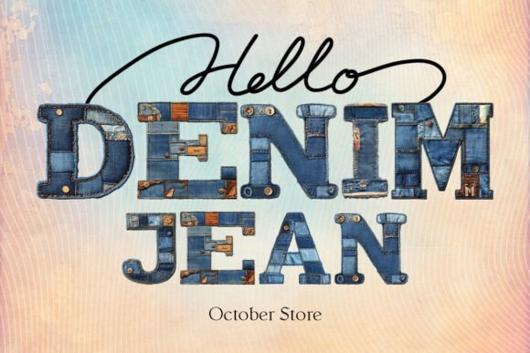 Denim Jean Alphabet: A Typeface with Rugged Charm