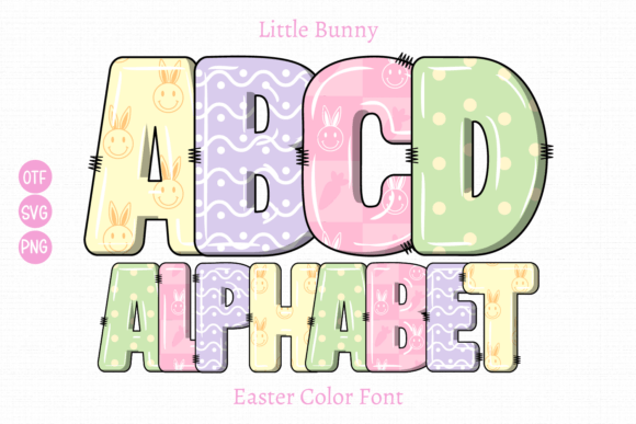 Little Bunny: The Easter Color Font for Playful Design