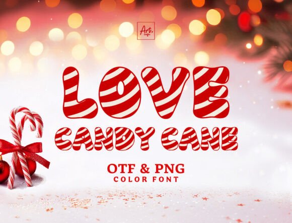 Love Candy Cane: A Festive Font with Year-Round Charm