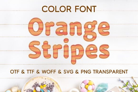 Orange Stripes: A Playful Display Font for Vibrant Projects