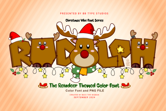 Rudolph: The Festive Color Font for Holiday Magic