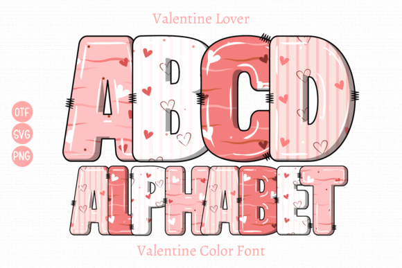 Valentine Lover: A Color Font for Authentic Design